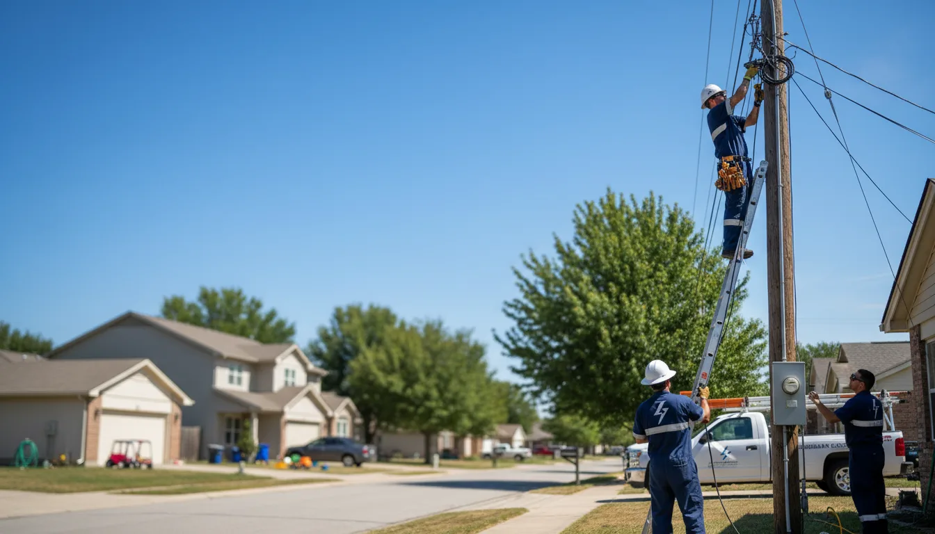 Residential electrician providing installation services in South Park, PA